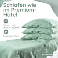 Musselin Bettwäsche [PREMIUM] 100% Baumwolle – atmungsaktiv & weich (OEKO-TEX®)
