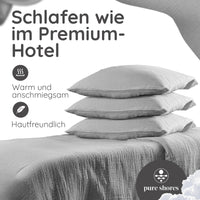 Musselin Bettwäsche [PREMIUM] 100% Baumwolle – atmungsaktiv & weich (OEKO-TEX®)