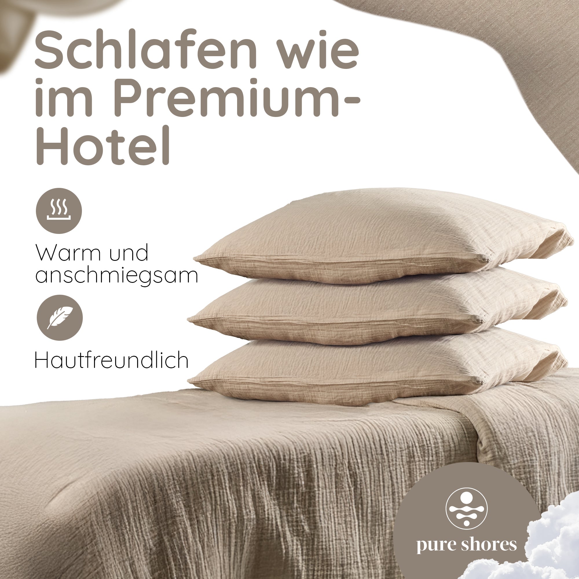 Musselin-Bettwäsche (Bio - GOTS zertifiziert)