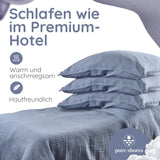 Musselin Bettwäsche [PREMIUM] 100% Baumwolle – atmungsaktiv & weich (OEKO-TEX®)