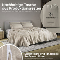 Musselin Bettwäsche [PREMIUM] 100% Baumwolle – atmungsaktiv & weich (OEKO-TEX®)