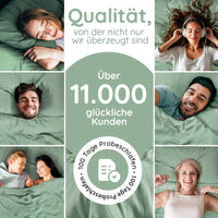 Musselin Bettwäsche [PREMIUM] 100% Baumwolle – atmungsaktiv & weich (OEKO-TEX®)