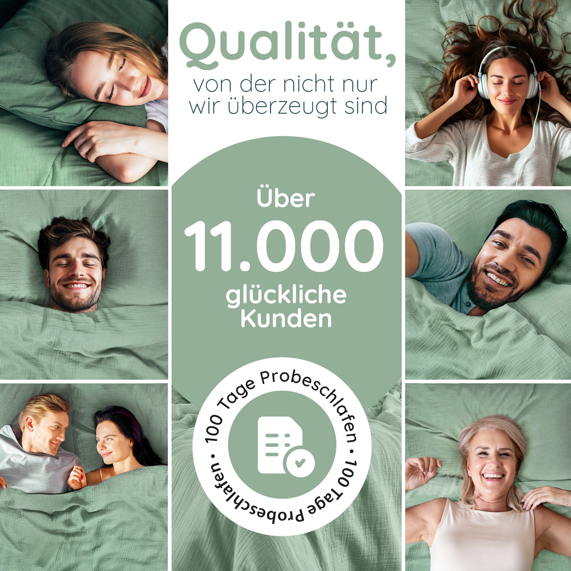 Musselin Bettwäsche [PREMIUM] 100% Baumwolle – atmungsaktiv & weich (OEKO-TEX®)