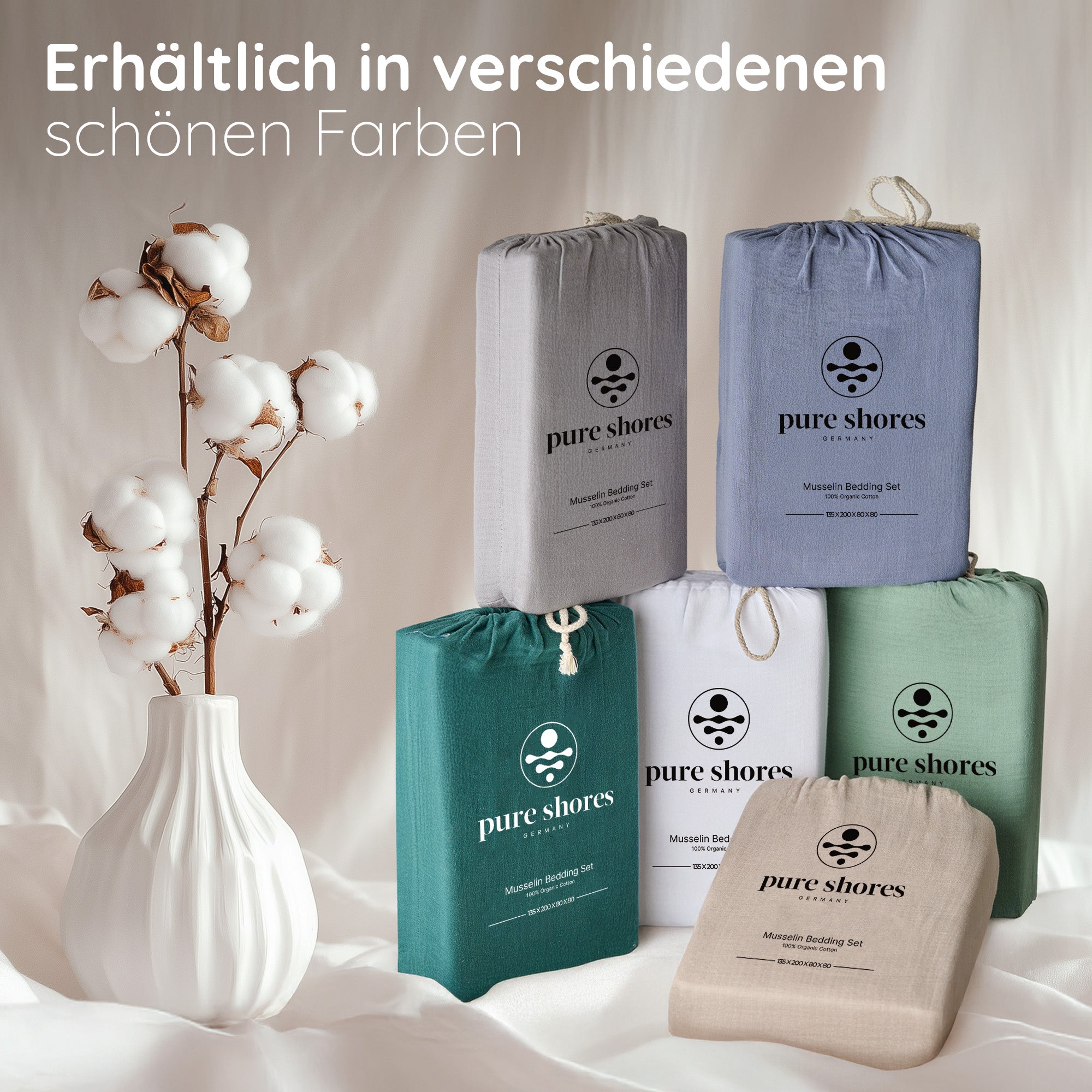 Musselin-Bettwäsche (Bio - GOTS zertifiziert)