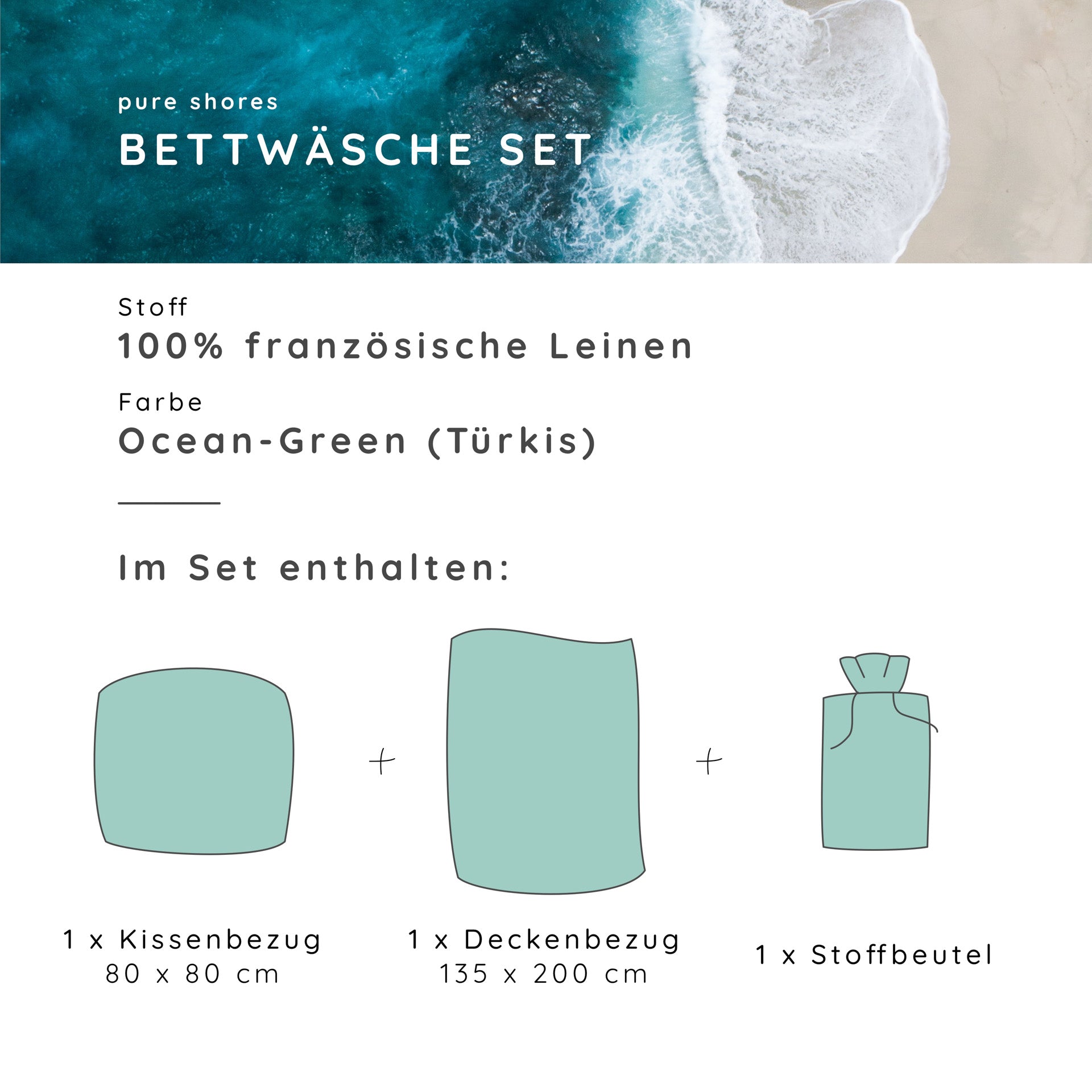 Französische Leinen Bettwäsche