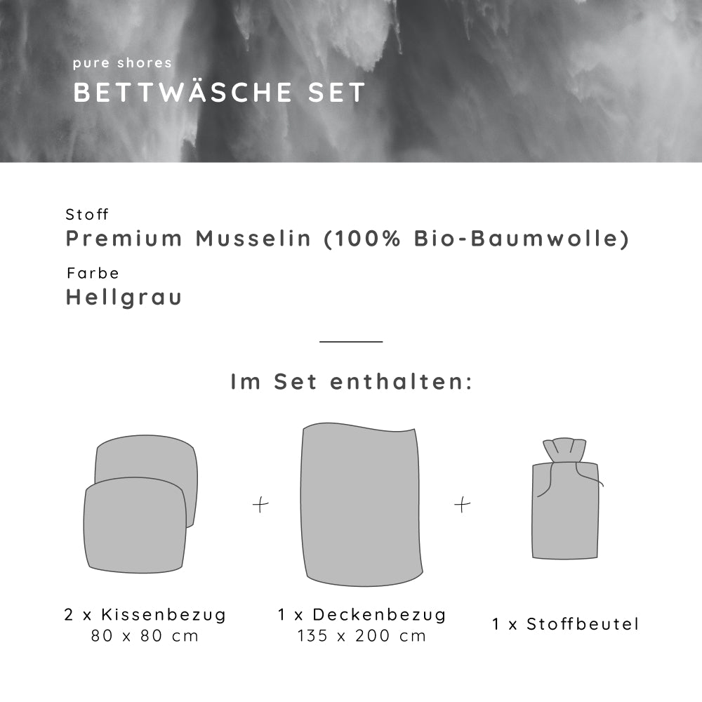 Musselin-Bettwäsche (Bio - GOTS zertifiziert)