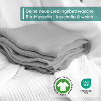 Musselin Bettwäsche Signature 100% Baumwolle – atmungsaktiv & weich (OEKO-TEX®)