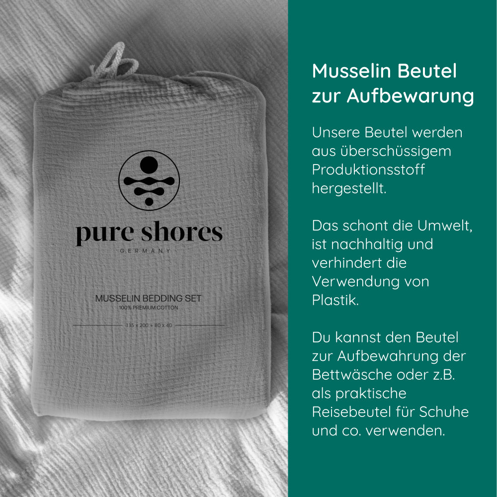 Musselin Bettwäsche Signature 100% Baumwolle – atmungsaktiv & weich (OEKO-TEX®)