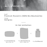 Musselin Bettwäsche Signature 100% Baumwolle – atmungsaktiv & weich (OEKO-TEX®)