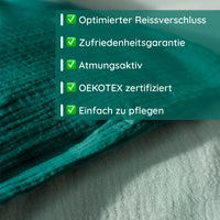 Musselin Bettwäsche [PREMIUM] 100% Baumwolle – atmungsaktiv & weich (OEKO-TEX®)