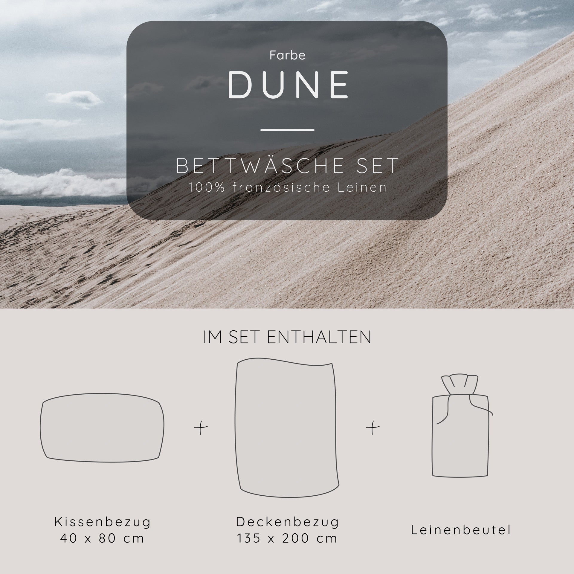 Französische Leinen Bettwäsche [B-Ware]
