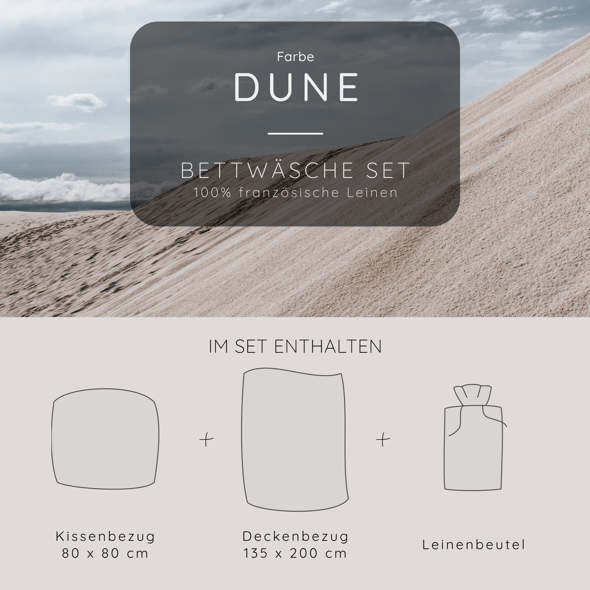 Französische Leinen Bettwäsche [B-Ware]